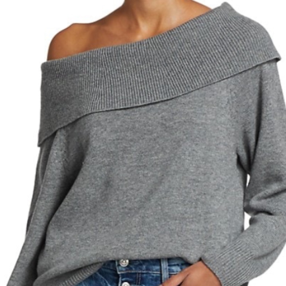 NWT Paige Izabella Grey Sweater Sz M